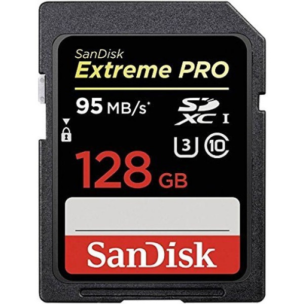 Карта пам’яті SanDisk 128 ГБ SDXC C10 UHS-I U3 R95 МБ/с 4K Extreme Pro